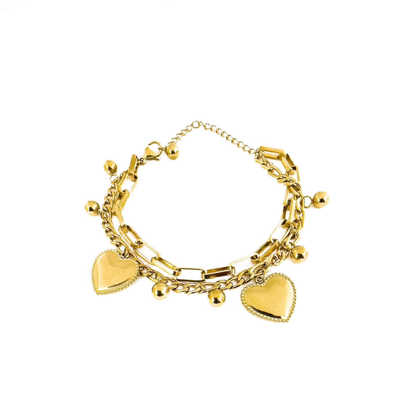 The Dainty Heart Multi Link Bracelet