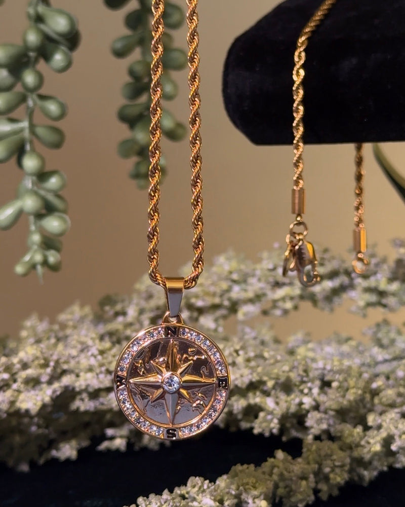 Golden Compass + Rope Set
