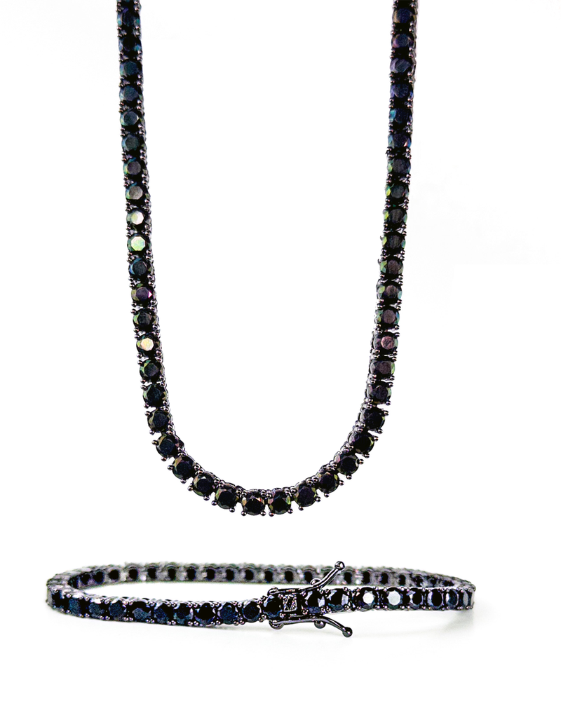 The Black Tennis Set
