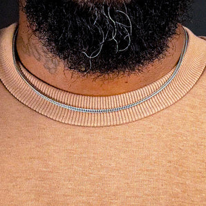 The 2.5mm Silver Franco Necklace