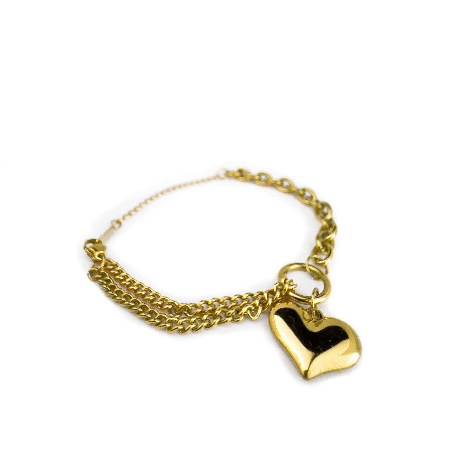 The Dainty Heart Chain Bracelet