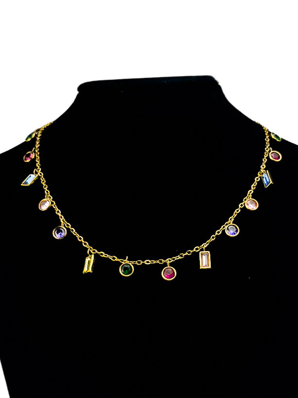 The Dainty Multi Gem Necklace